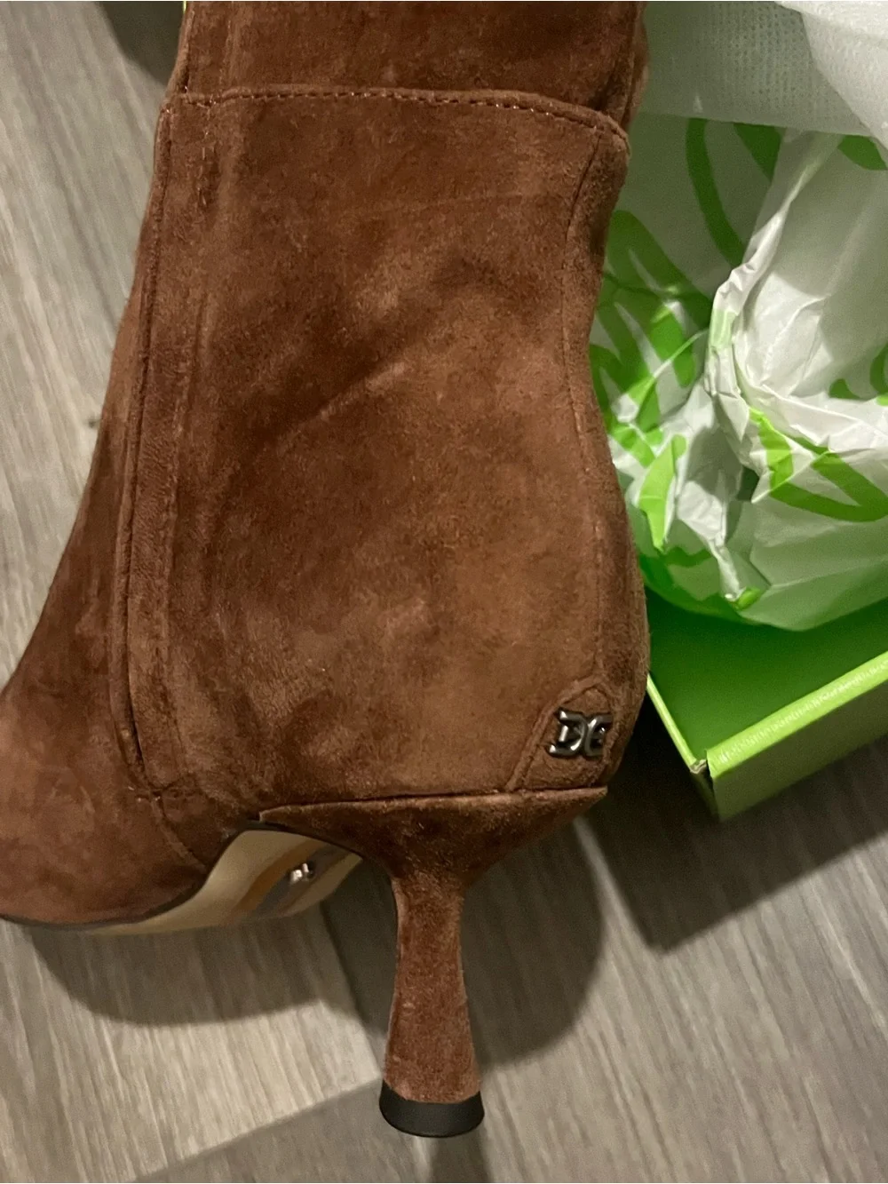 Sam Edelman Taylin toffe Suede Knee-High Pointed-Toe Boots